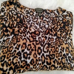 Talbots Leopard Print Sweater